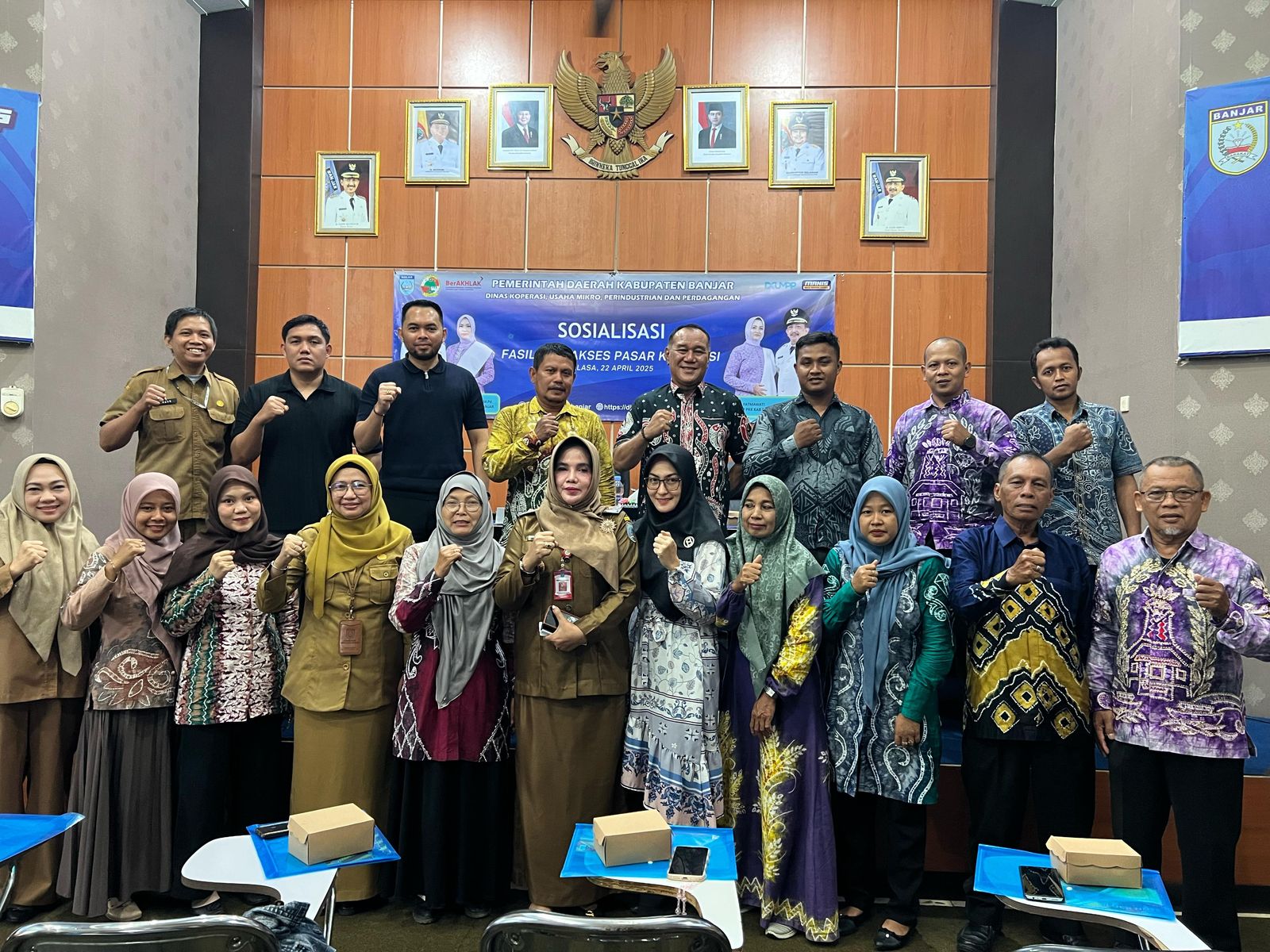 Perkuat Koperasi di Kabupaten Banjar, DKUMPP Gelar Sosialisasi Akses Pasar Koperasi