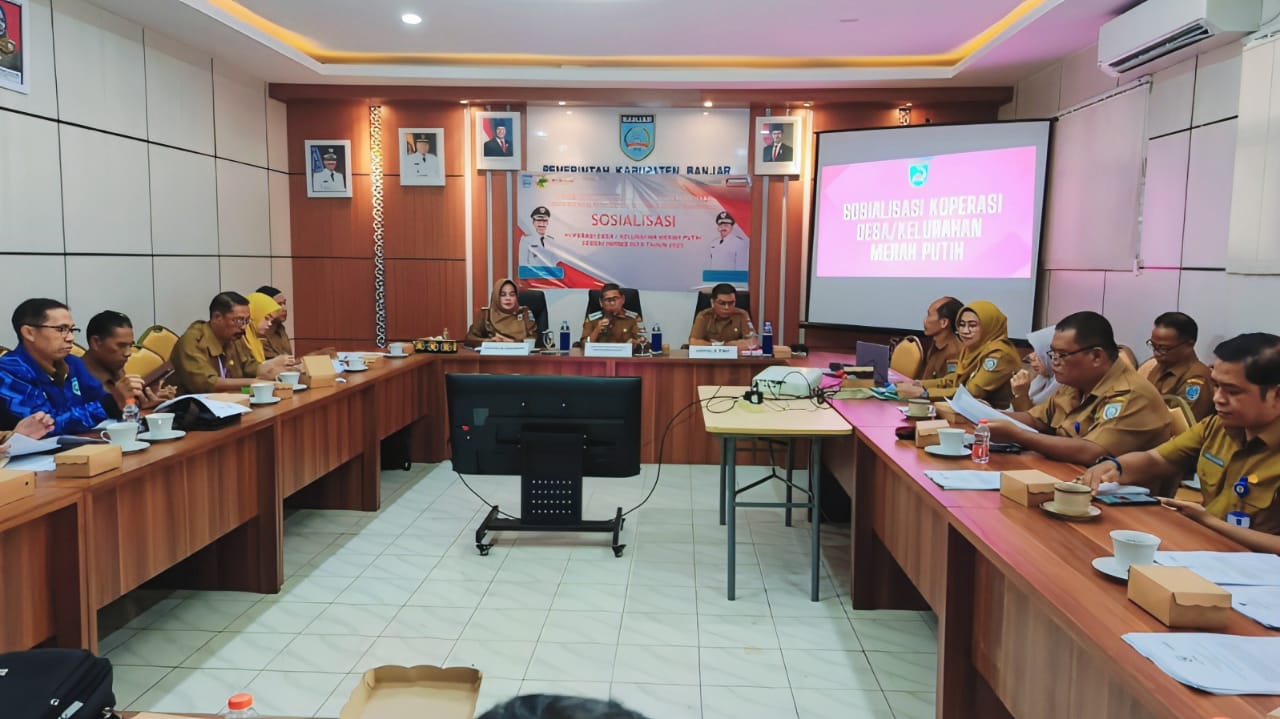 Pemkab Banjar Dorong Pembentukan Koperasi Desa/Kelurahan Merah Putih