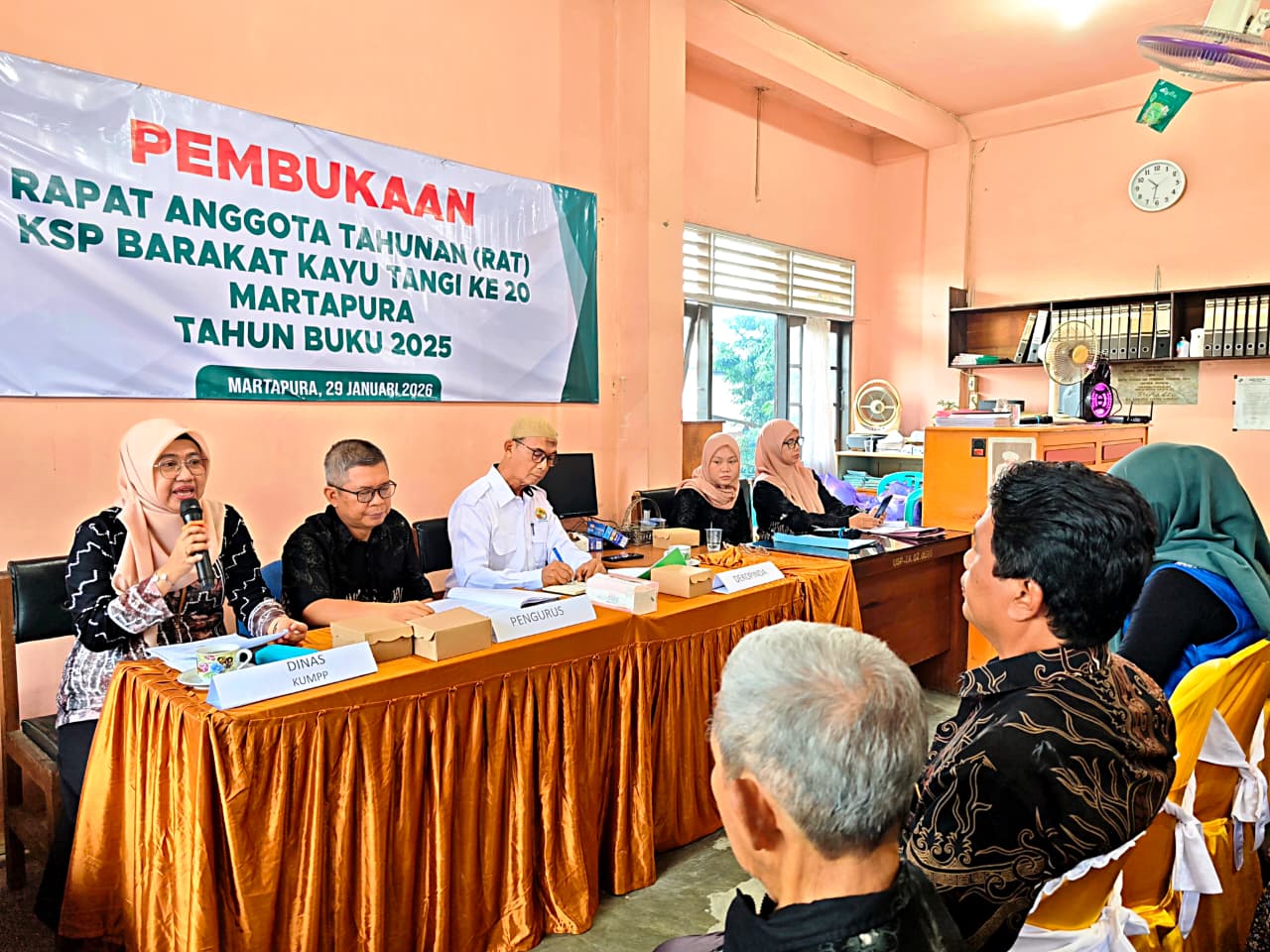 RAT Ke-20 KSP Barakat Kayu Tangi Martapura Sukses Digelar, Pengurus Lama Kembali Terpilih